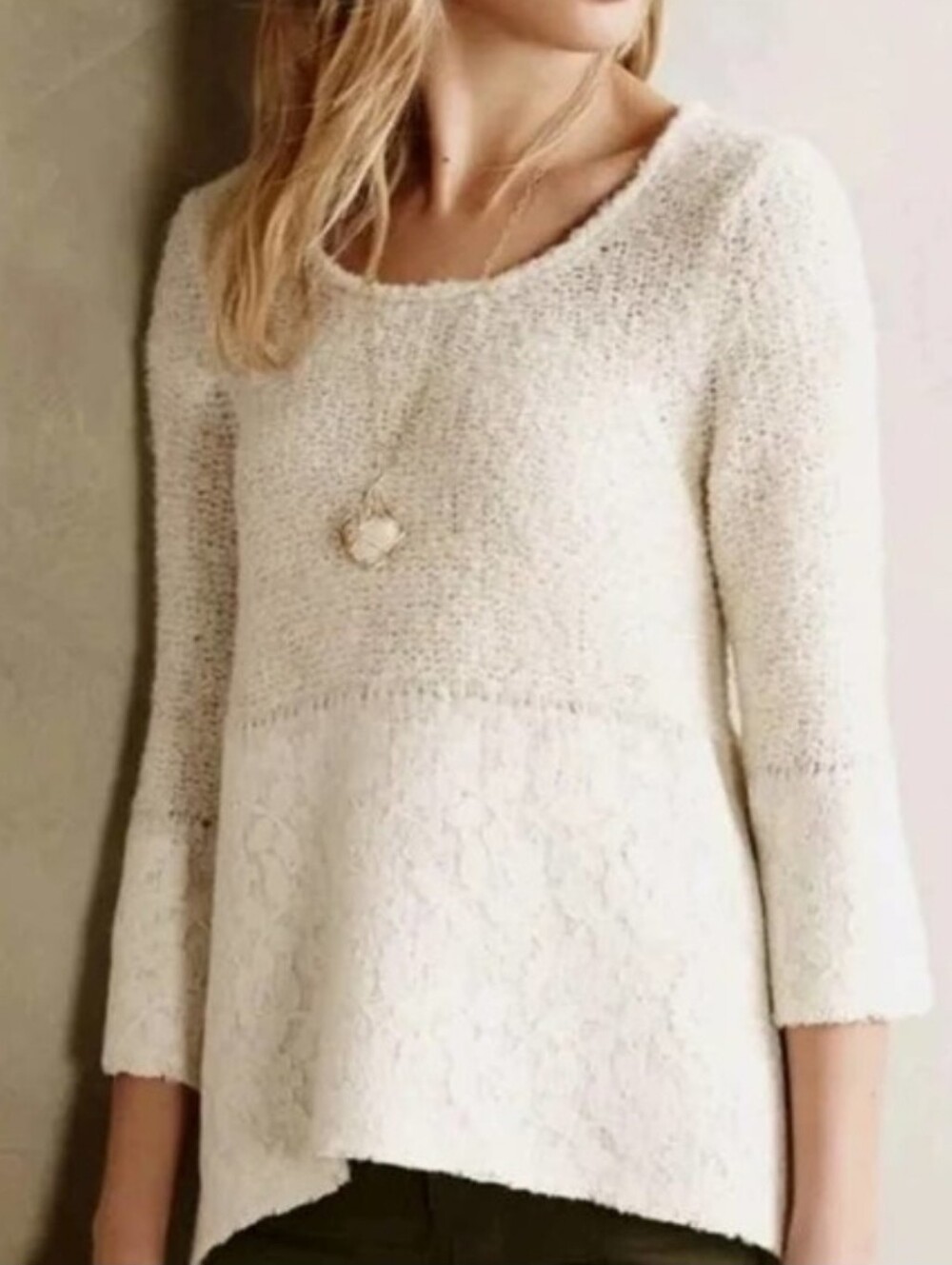 Anthropologie Knitted & Knotted Sweater Sz XL NWT $148 MSRP
